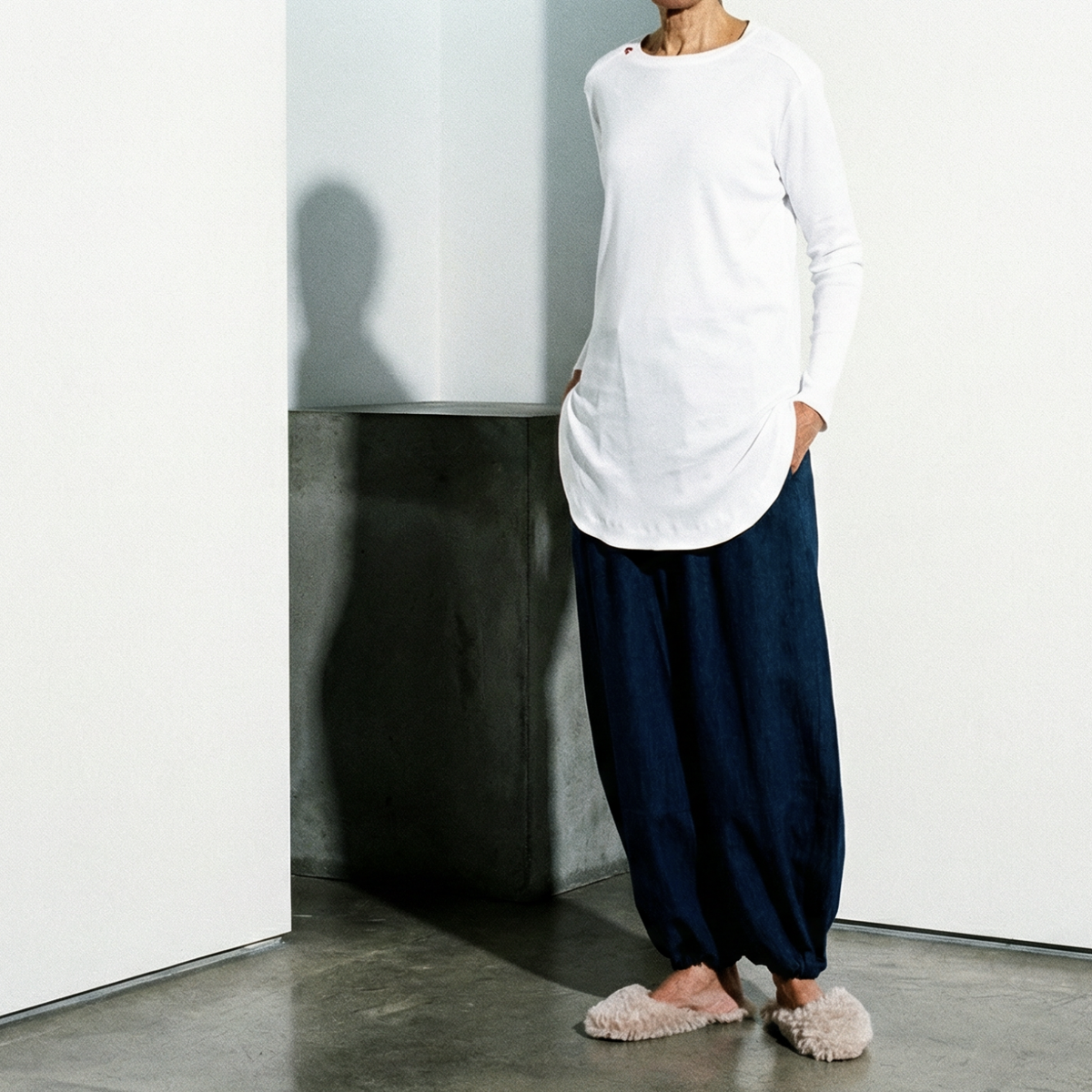 FINA HALO CREW | White