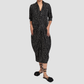LYDIA TWIST DRESS Black/Ivory