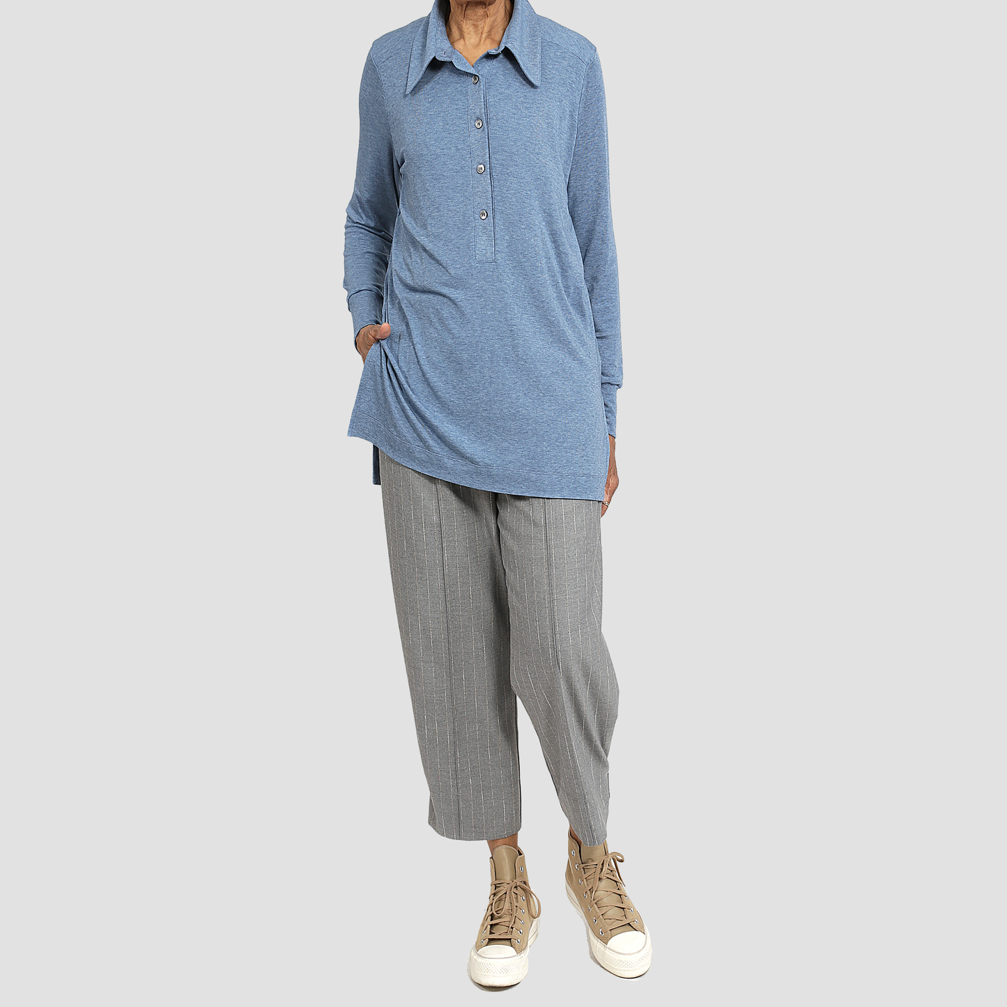 SIMON ARCHER POLO Blue Mix