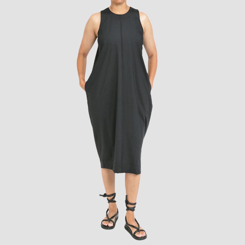 ECOTECH THEA DRESS Black