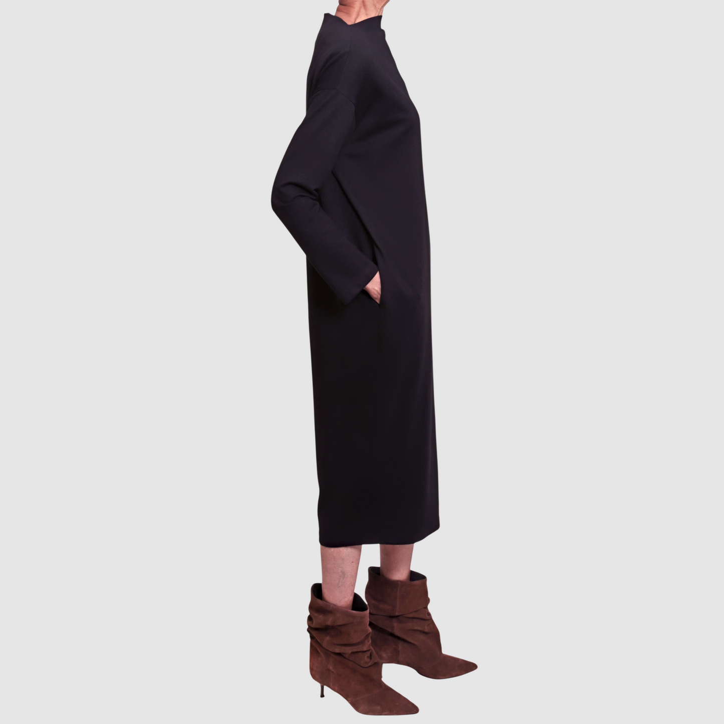 SILVA BATEAU DRESS Black