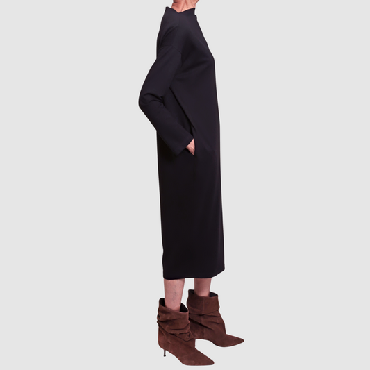 SILVA BATEAU DRESS Black