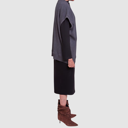 SLOANE SU VEST Charcoal