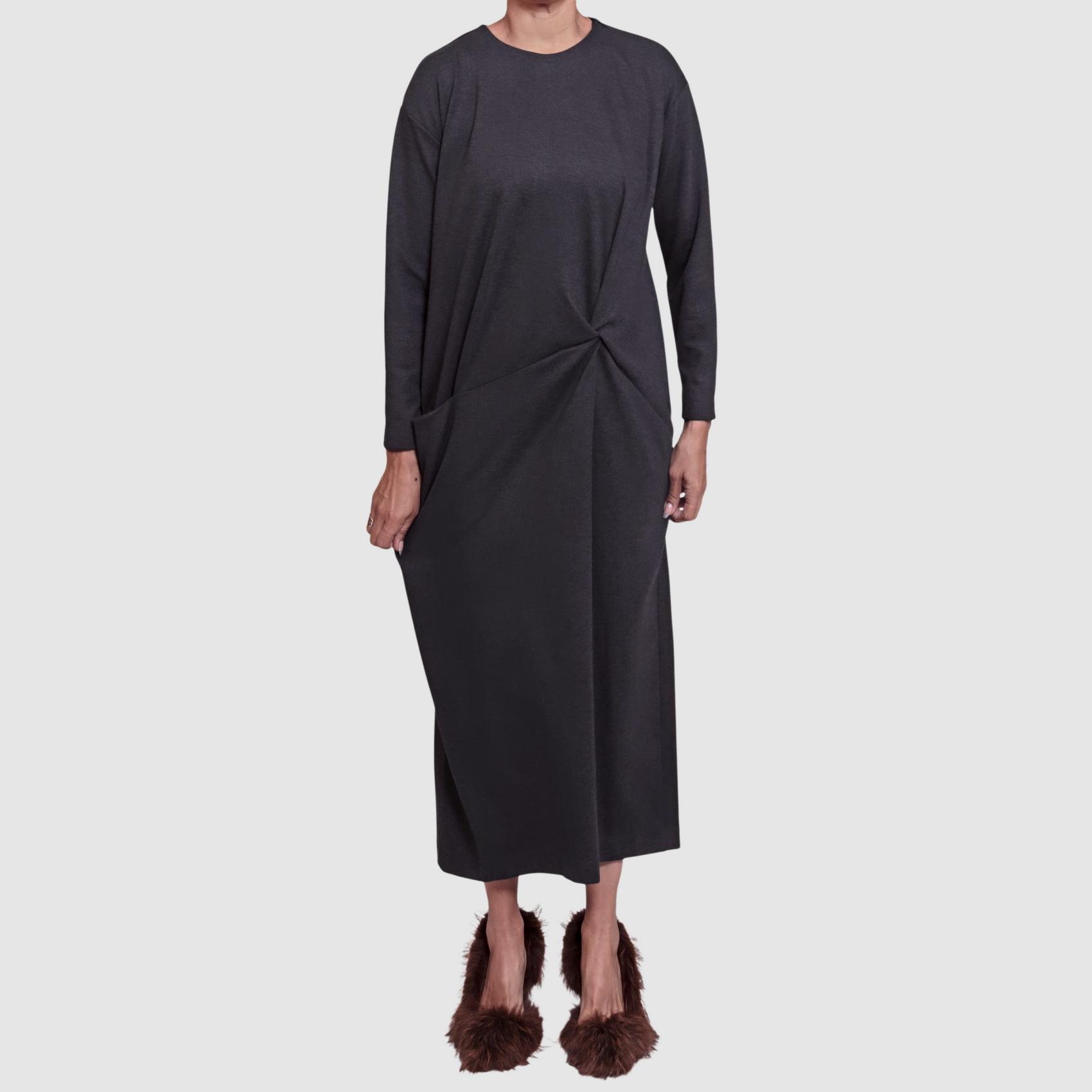 SILVA NODO DRESS Charcoal