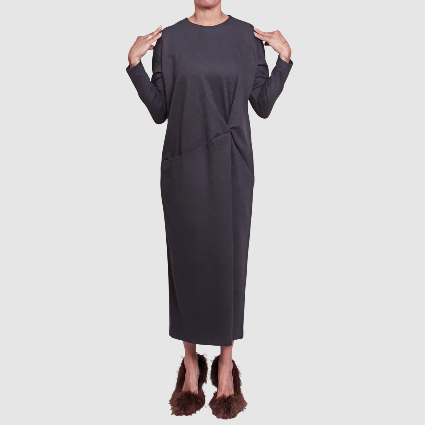 SILVA NODO DRESS Charcoal